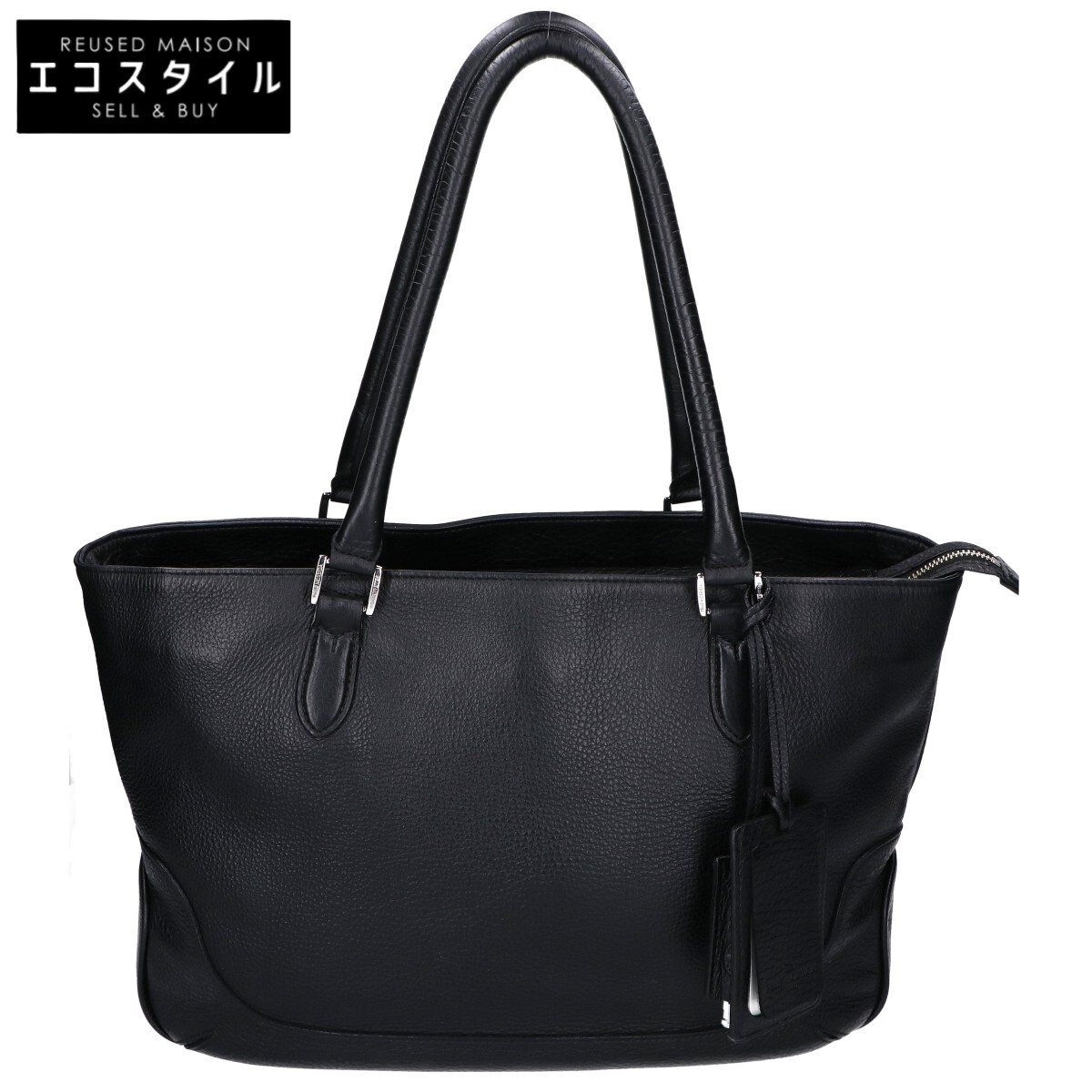 PELLE MORBIDA ペッレモルビダ Maiden Voyage メイデンヴォヤージュ MB059A レザー トートバッグ ブラック メンズ 【中古】|ブランドリユース エコスタイル