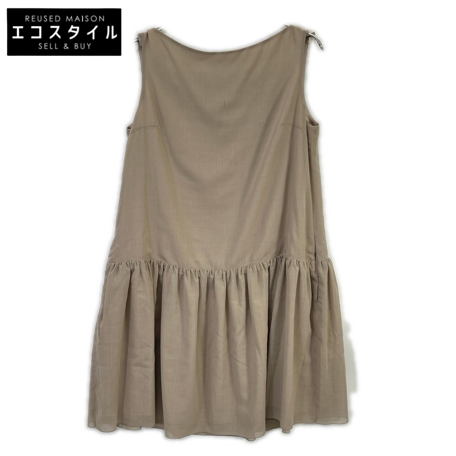 FOXEY NEW YORK フォクシーニューヨーク 39443 ベージュ レース ノースリーブ ワンピース ワンピース 42 ベージュ レディース 【中古】|ブランドリユース エコスタイル