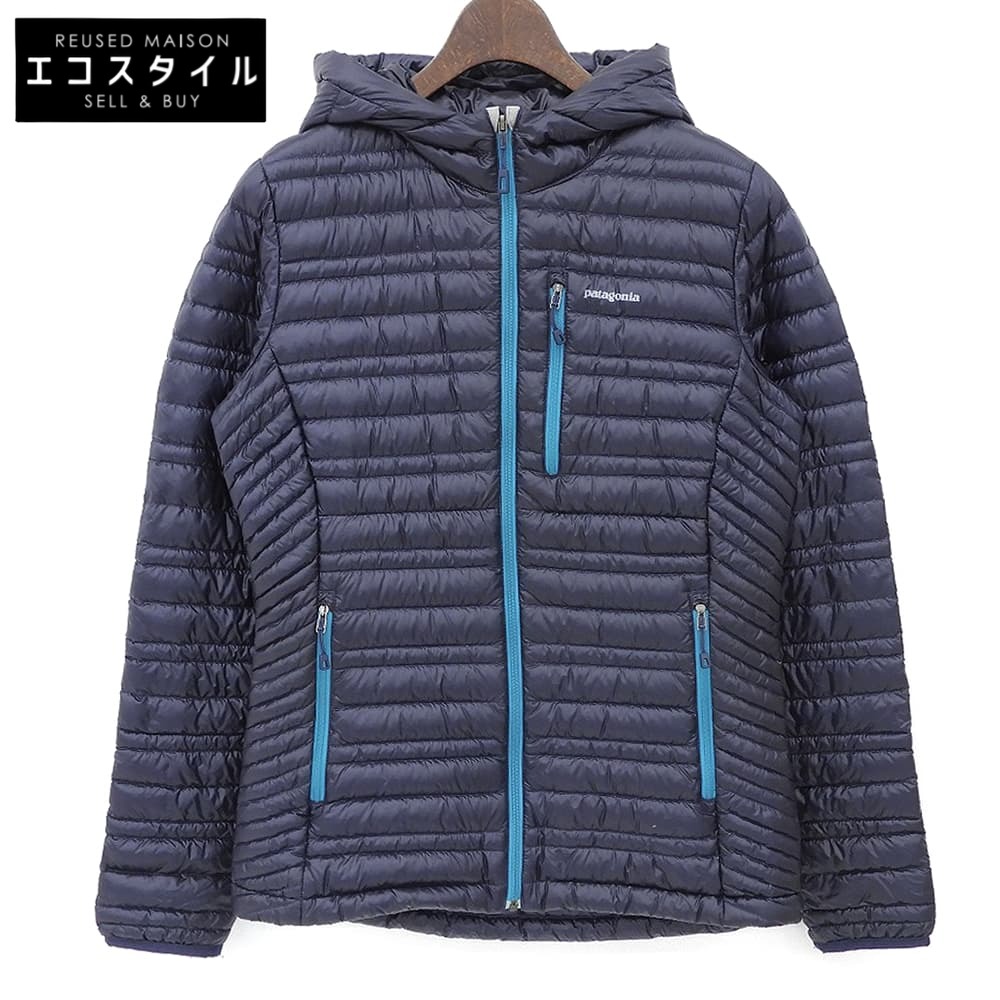 Patagonia パタゴニア ナイロン ウルトラライトダウンフーディー ジャケット レディース ネイビー XS 84772 ジャケット XS ネイビー レディース 【中古】|ブランドリユース エコスタイル