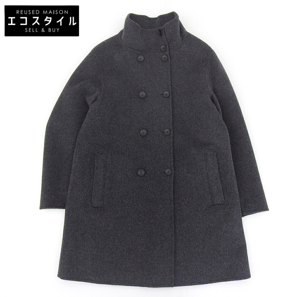 theory luxe セオリーリュクス 美品 ウールカシミヤ Moxie Olevia ダブルコート レディース グレー 38 03-4309601 24年製 コート 38 グレー レディース 【中古】｜ブランドリユース エコスタイル 22,711円