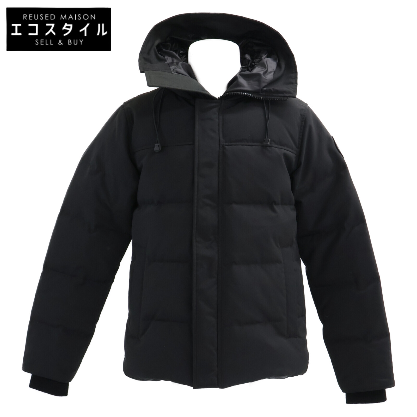 CANADA GOOSE カナダグース 3804MB MACMILLAN マクミラン ブラックレーベル フーディダウンジャケット S/P ブラック メンズ 【中古】｜ブランドリユース エコスタイル