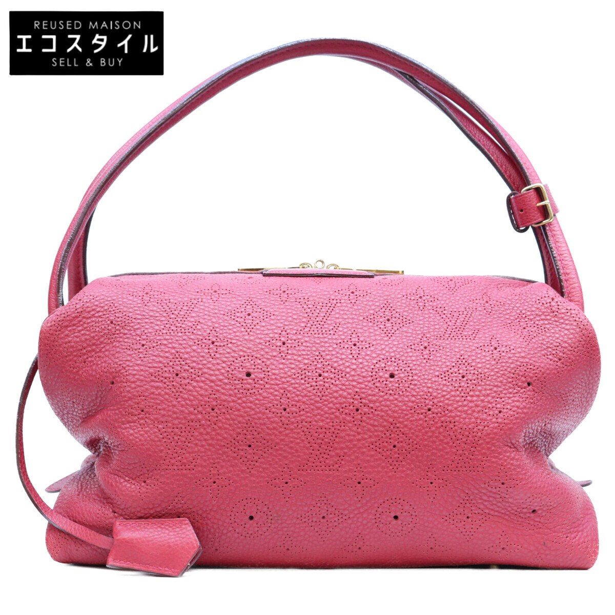 LOUIS VUITTON ルイヴィトン M93813 マヒナ ガラテアPM ハンドバッグ ショルダーバッグ グルナ（レッド） レディース 【中古】｜ブランドリユース エコスタイル 96,195円