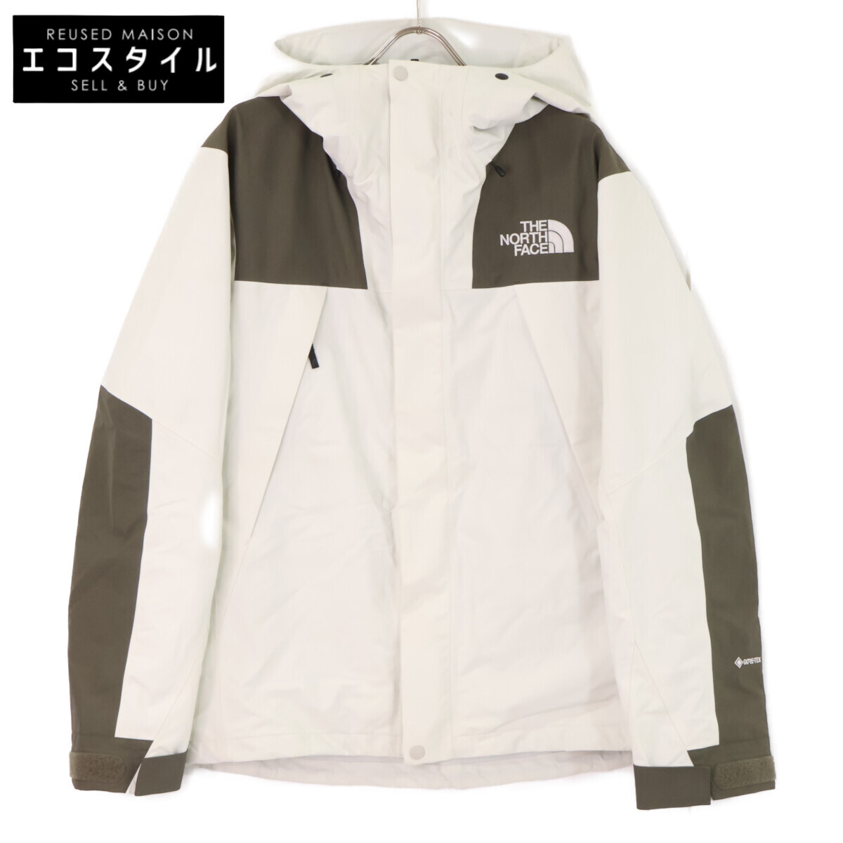 THE NORTH FACE ノースフェイス 【国内正規】NP61800LAB GORE-TEX Mountain Jacket カスタム マウンテンジャケット ライトグレー/カーキ メンズ 【中古】｜ブランドリユース エコスタイル