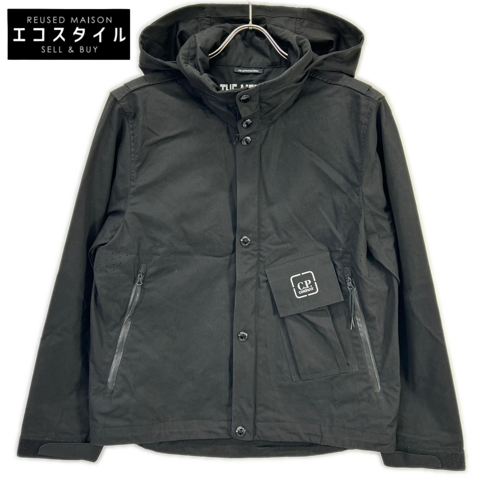 C.P.COMPANY シーピーカンパニー 16CLOW008A 24SS ブラック Metropolis Series HyST Stand Collar Jacket/スタンドカラージャケット ジャケット 48 ブラック メンズ 【中古】｜ブランドリユース エコスタイル