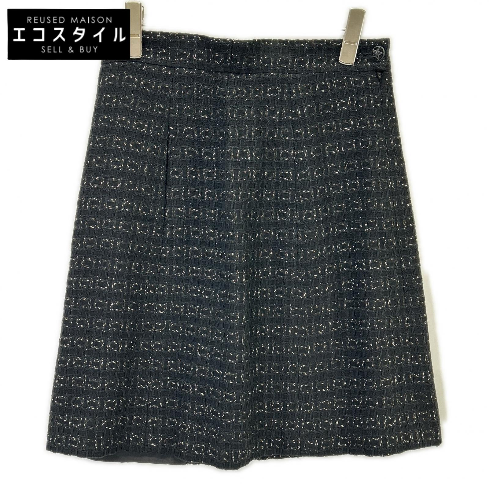CHANEL シャネル 07A P31379V21079 ツイード スカート スカート 40 ブラック レディース 【中古】｜ブランドリユース エコスタイル
