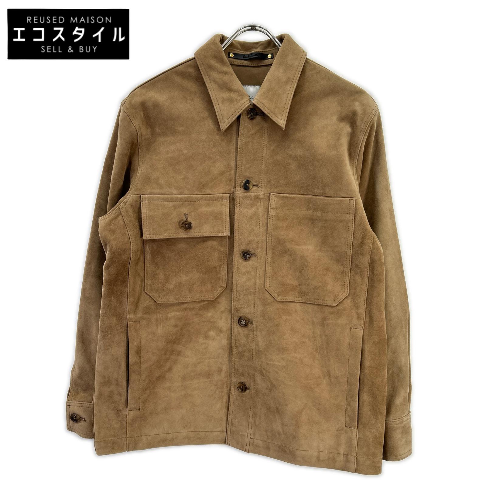 PaulSmith ポールスミス 233172 ブラウン スエード サファリジャケット ジャケット S ブラウン メンズ 【中古】|ブランドリユース エコスタイル