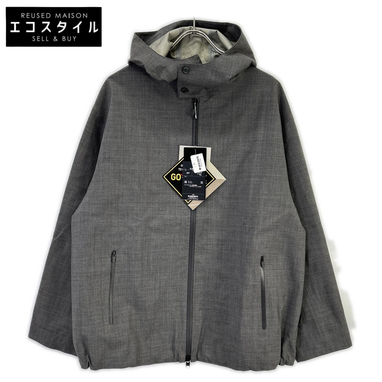 DESCENTE デサント DLMQJC39 GORE-TEX WOOL BLOUSON マウンテンパーカー ジャケット S グレー メンズ 【中古】｜ブランドリユース エコスタイル
