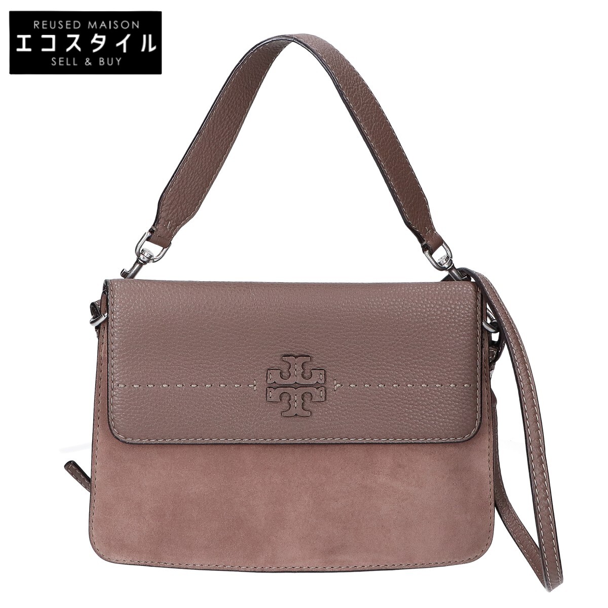 Tory Burch トリーバーチ 【美品】McGraw マックグロー クロスボディバッグ ショルダーバッグ ブラウン レディース 【中古】|ブランドリユース エコスタイル