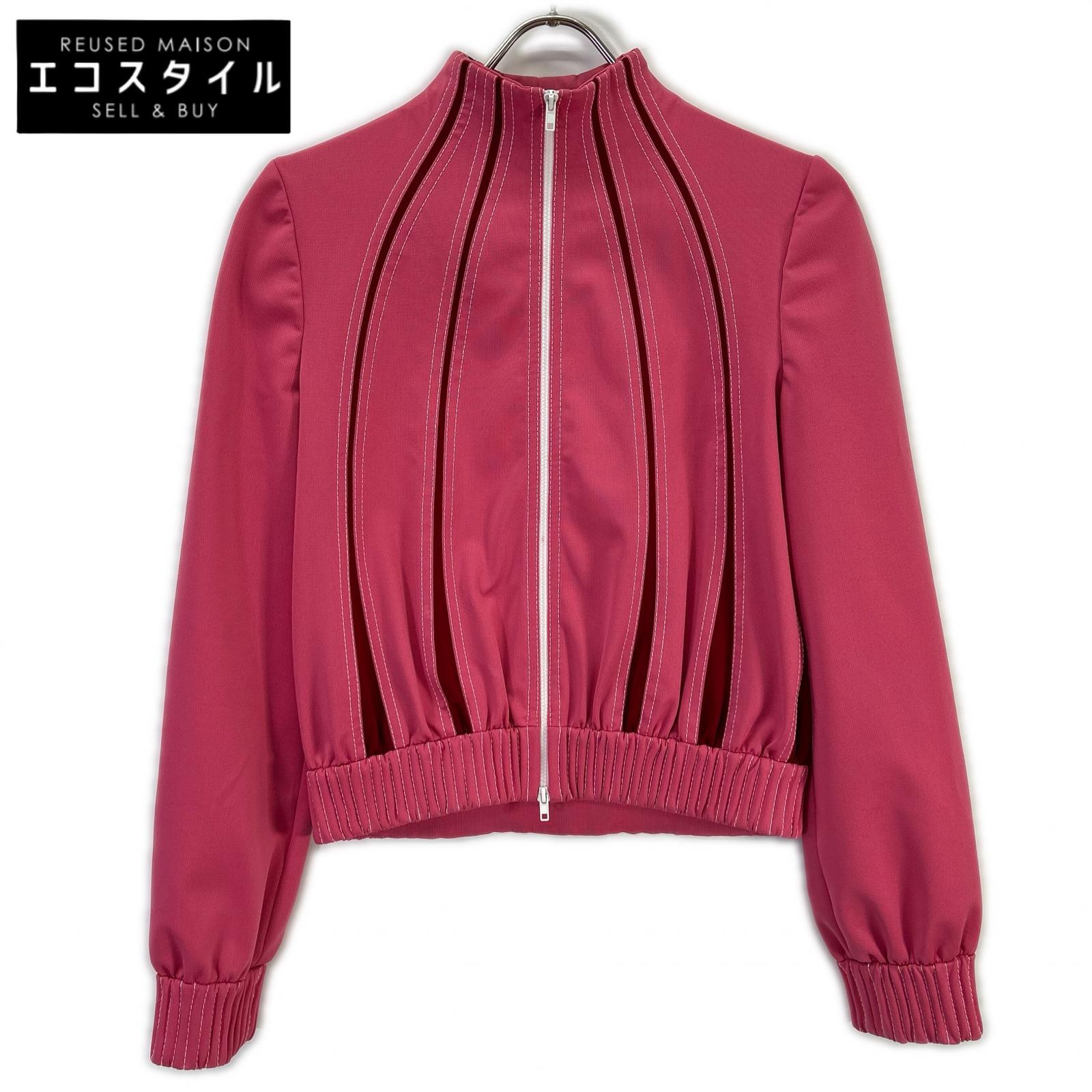 VALENTINO ヴァレンティノ テクノコントラスト ステッチ トラックジャケット ジャケット 38 ピンク レディース 【中古】|ブランドリユース エコスタイル