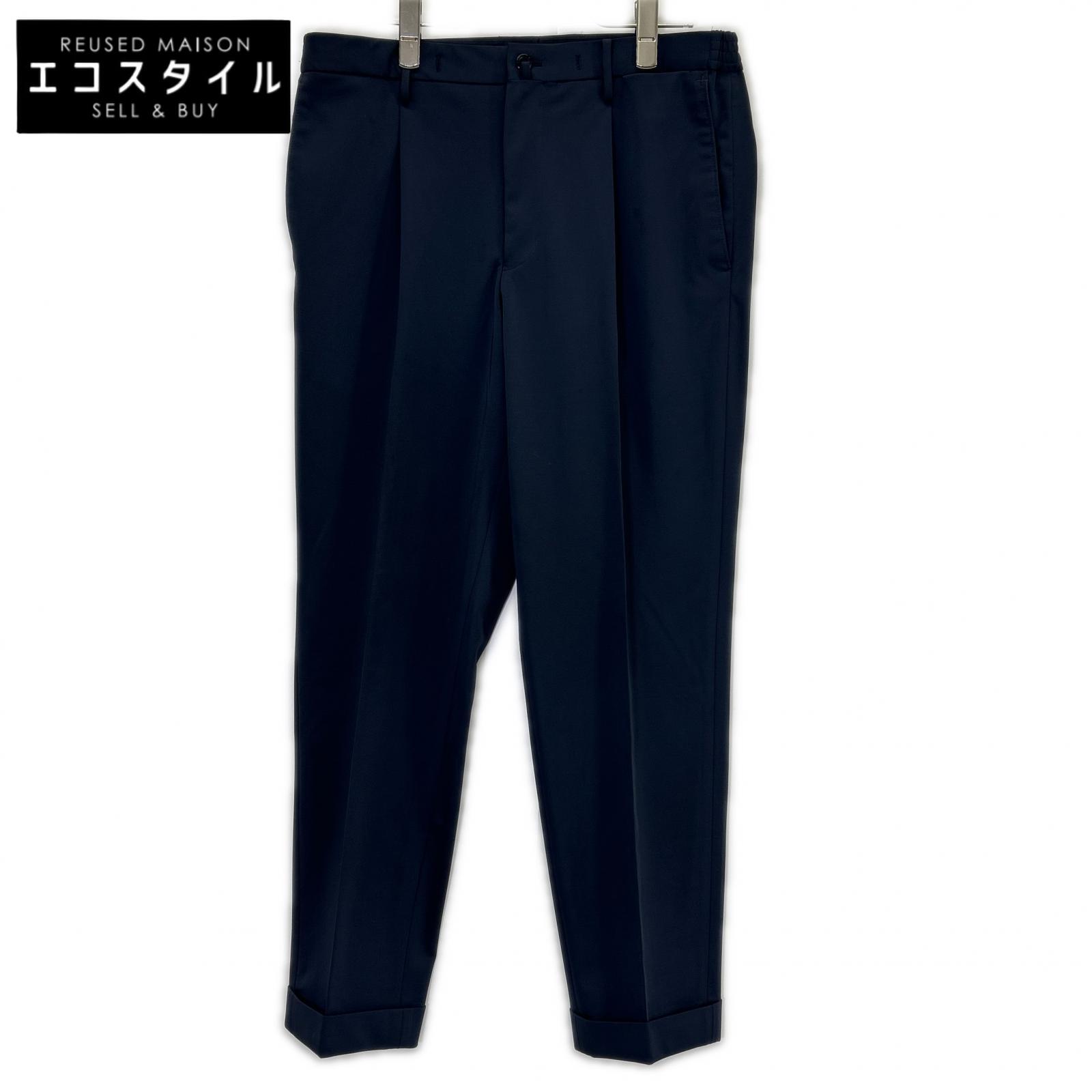 #NAME? クロスクローゼット CLG-20013 ネイビー Matte Twist Easy Trousers マットツイストイージートラウザー ボトムス 3 ネイビー メンズ 【中古】｜ブランドリユース エコスタイル