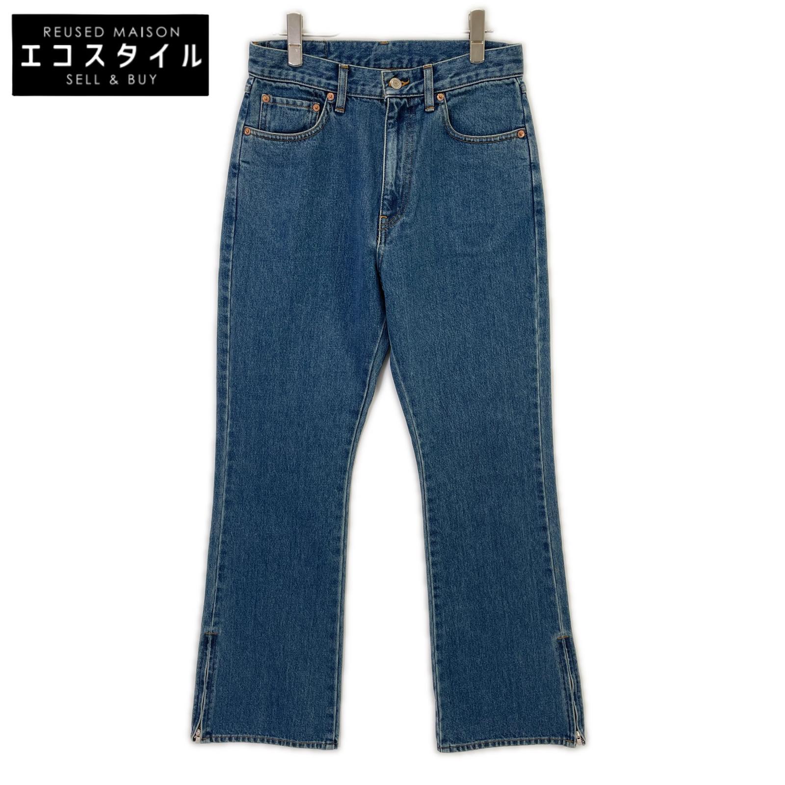 RICE NINE TEN ライスナインテン インディゴ BOOT CUT SIDE ZIP JEANS フレアデニムパンツ ボトムス 1 インディゴ メンズ 【中古】｜ブランドリユース エコスタイル