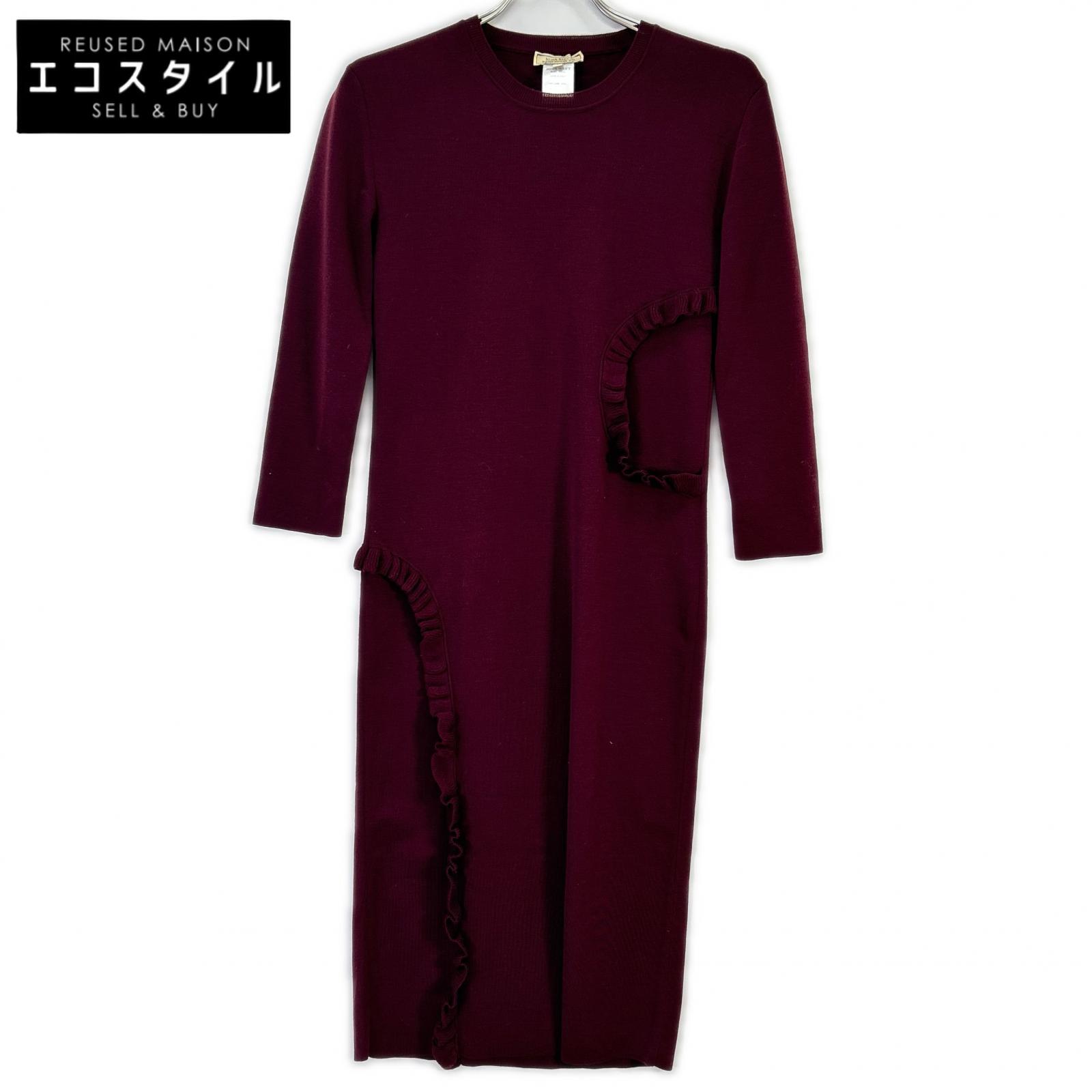 NINARICCI ニナリッチ ボルドー ウール ワンピース ワンピース S ボルドー レディース 【中古】｜ブランドリユース エコスタイル
