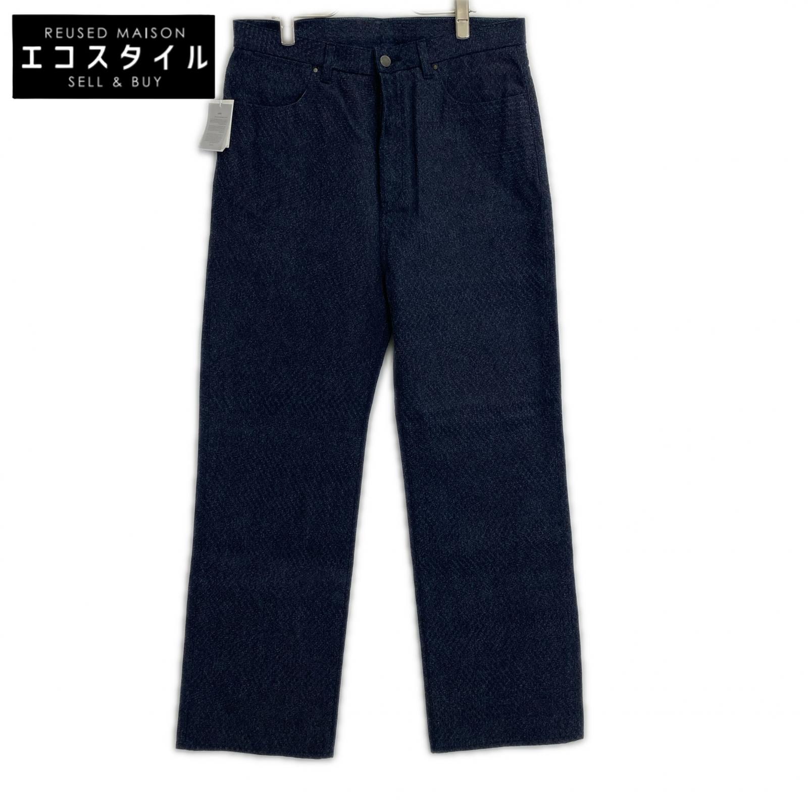 kiivu キフ DENIM STRAIGHT TROUSER - 12.5oz Rainbow Denim +Needles Punch ボトムス XL インディゴ メンズ 【中古】|ブランドリユース エコスタイル