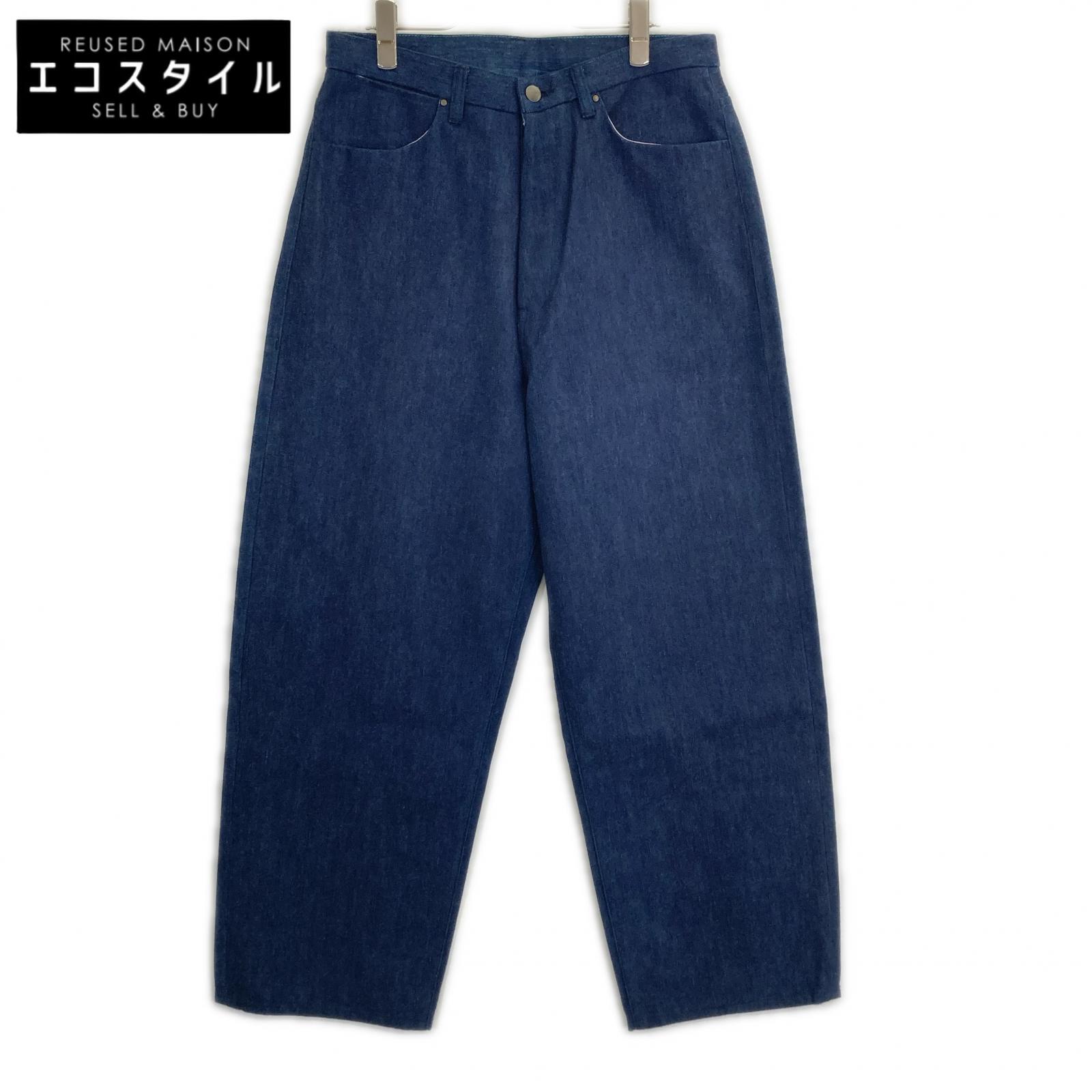 kiivu キフ DENIM WIDE TROUSER - 12.5oz Rainbow Denim + Needle - ボトムス L Rainbow IND Needle メンズ 【中古】|ブランドリユース エコスタイル