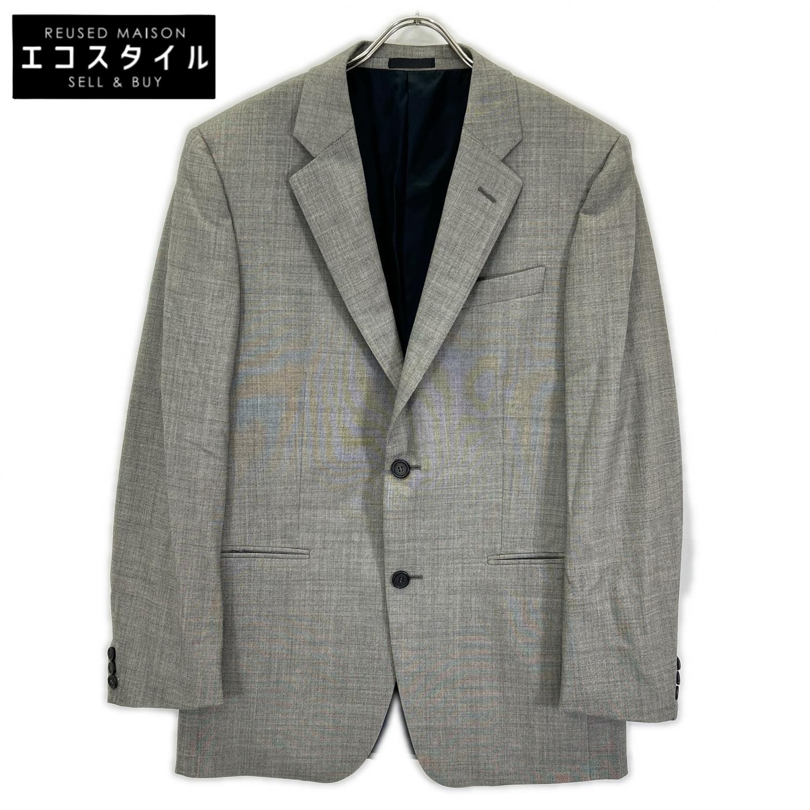 PRADA プラダ UAA362 ACU1 2010 2199 10年 グレー ウール ジャケット ジャケット 48R グレー メンズ 【中古】|ブランドリユース エコスタイル