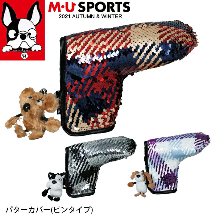 店内全品ポイント5倍 クーポン割引 8 30 月 7 59迄 21年 秋冬 新作 M U Sports Muスポーツ ヘッドカバー パターカバー ピンタイプ キャラクター レディース Mu21aw 新生活 プレゼント Cdm Co Mz