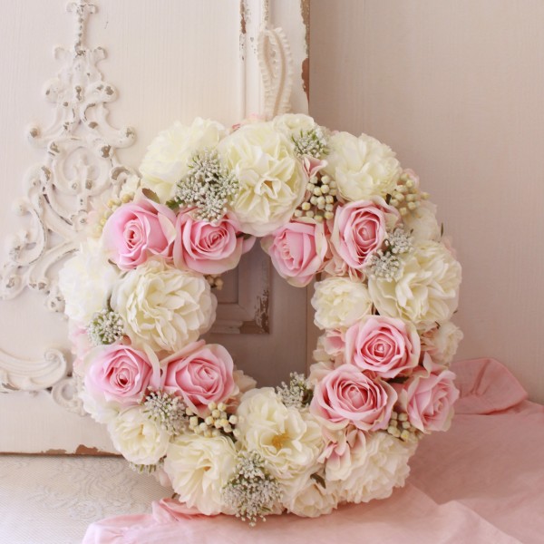 melody♪作品２点♡アーティフィシャルフラワーリース♡玄関リース♡造花 ♡autumnリース＊アーティフィシャルフラワー＊玄関リース
