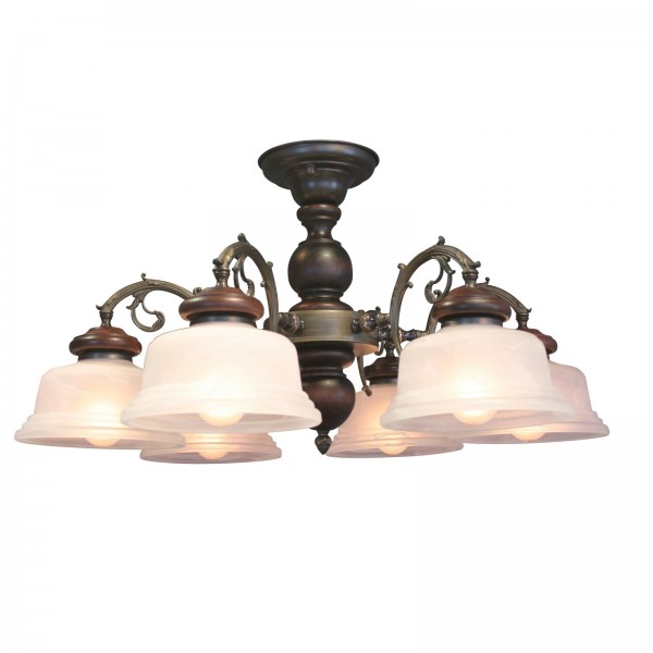 楽天市場】アンバーガラス5灯シーリングライト 日本製 ヴィンテージ風