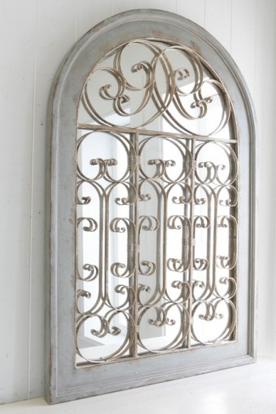 ルーバーミラー アンティーク調 ウォールミラー シャビー 楽天市場】ルーバーミラー 壁掛けミラー ゴルド Lサイズ 窓