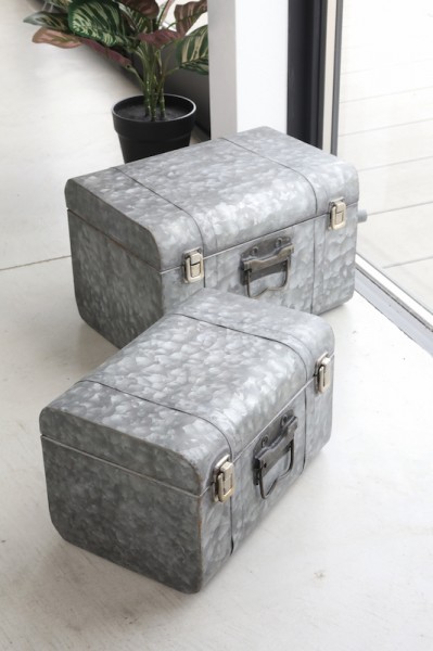 楽天市場】ブリキトランク トランク 箱 小物入れ 2点セット セット