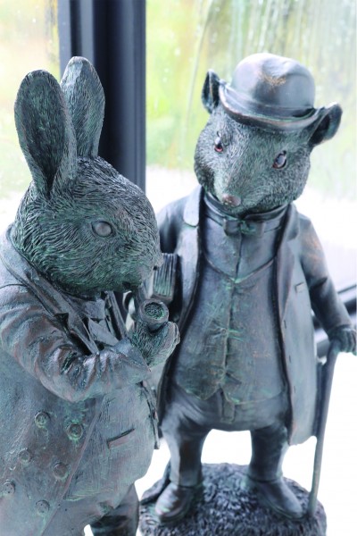 antique sheep ❀ クリスマスの羊さん (水色リボンと鈴♪) antique