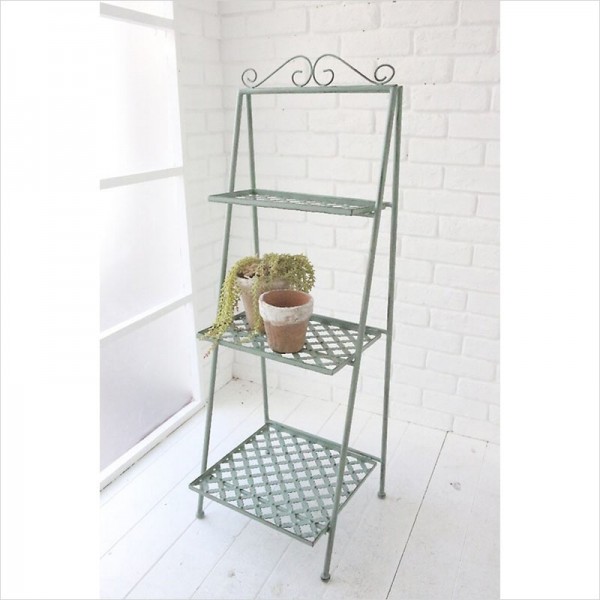 楽天市場】アイアン 4段シェルフ アイアンラック ホワイト ブランシェ