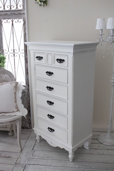 Style Rococo Stylish Chest White Country Corner Romance Romance
