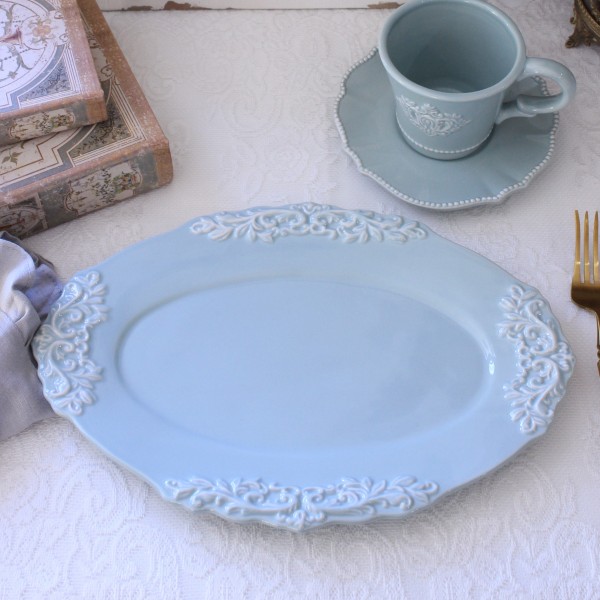 楽天市場】オーバルプレート 楕円皿 アンティーク風 洋食器 ミニョン