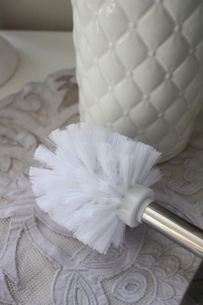 マチルドエム フランス トイレブラシ ホルダーセット キルティング127 陶器 サニタリー マチルドm Mathilde M シャビーシック アンティーク風 輸入雑貨 アンティーク 雑貨 姫系 おしゃれ septicin Com