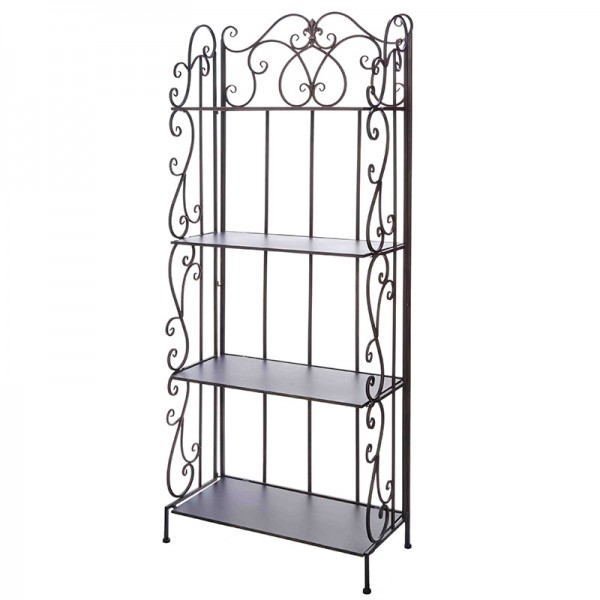 楽天市場】アイアン 4段シェルフ アイアンラック ホワイト ブランシェ