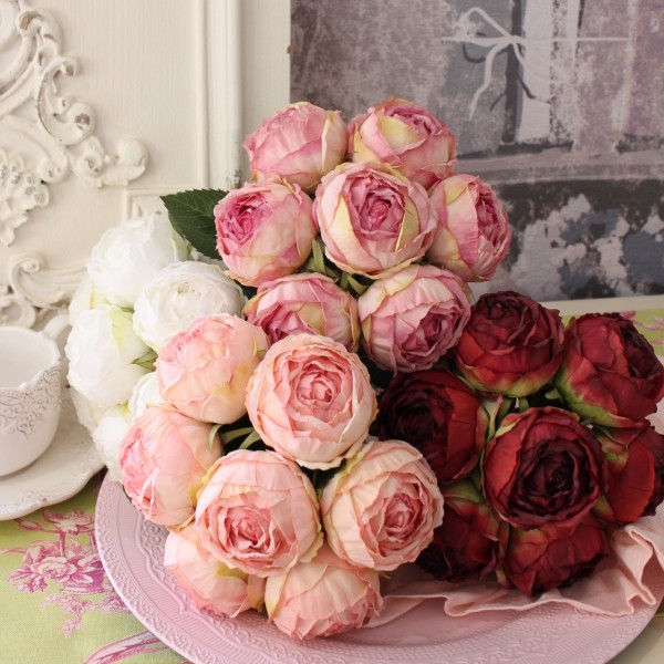 楽天市場】アーティフィシャルフラワー ローズブーケ（7束） 【薔薇