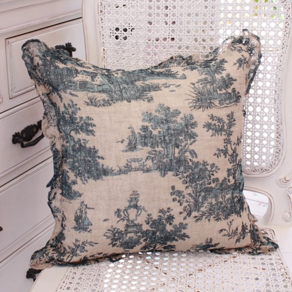 楽天市場】(SALE40%OFF) シャビーシック リネン クッションカバー