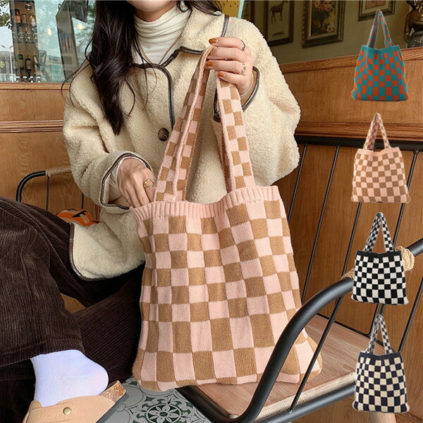 いっちゃんページ　ハンドメイド　市松模様　バッグ　ポーチ sb-bag602_1.jpg