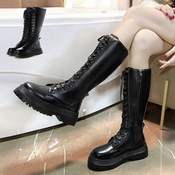 PLIPCHIC ブラック ロングブーツ 38 新品】PIPPICHICK ブラックパテントレザー ロングブーツ