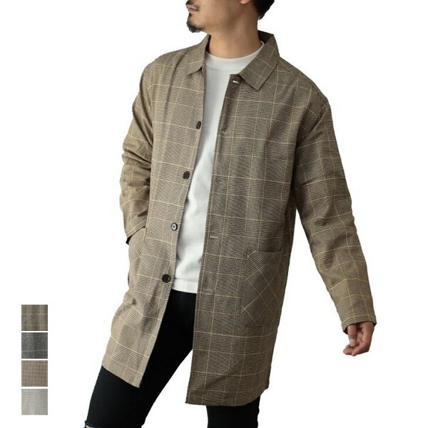 楽天市場 ステンカラーコート メンズ スプリングコート カジュアル ビジネス 無地 ショップコート シャツコート 綿麻 ストレッチ 長袖 ロング アウター ネイビー ブラック カーキ ベージュ メンズファッション Styleblockmen