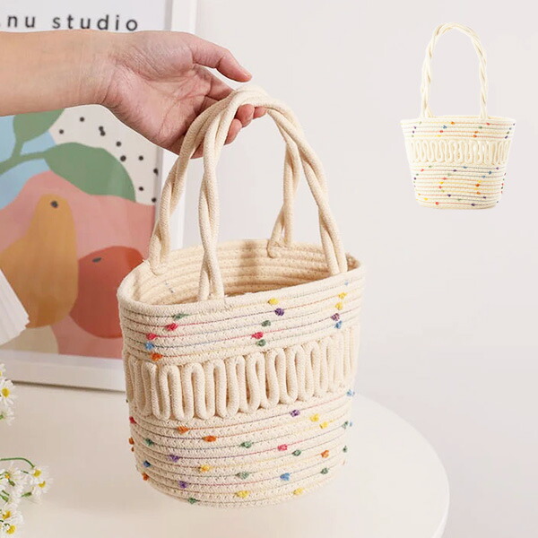 楽天市場】フリンジ付き（取り外し可） トートバッグ（かごバック