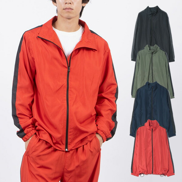 楽天市場】ブルゾン ウインドブレーカー 裏メッシュ ライン 長袖