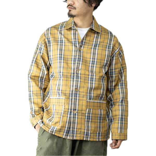 楽天市場 カバーオール ワークジャケット メンズ シャツジャケット 白 ビッグシルエット タータン ガンクラブ チェック柄 アウター ユニセックス ホワイト ブラウン ベージュ メンズファッション Styleblockmen