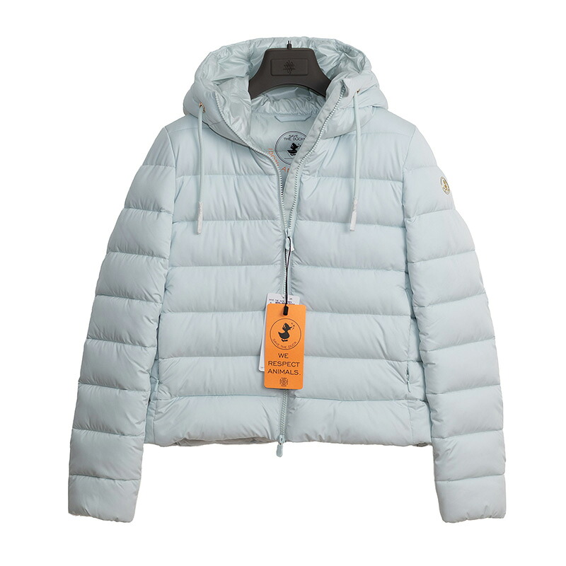 Others | その他 SAVE THE DUCK TREAT D32460W EDEL リサイクルポルエステル GLACIER BLUE フード ブルゾン レディース アウター｜Style Edition