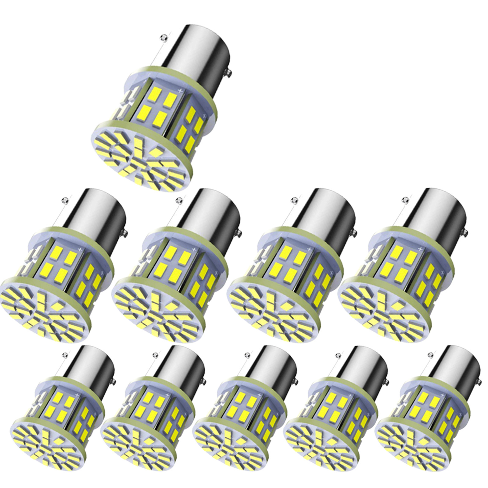 角マーカー用　LED BA9Sバルブホワイト　80個セット　デコトラ 角マーカー用 BA9s LED バルブ ホワイト 12V 24V トラック