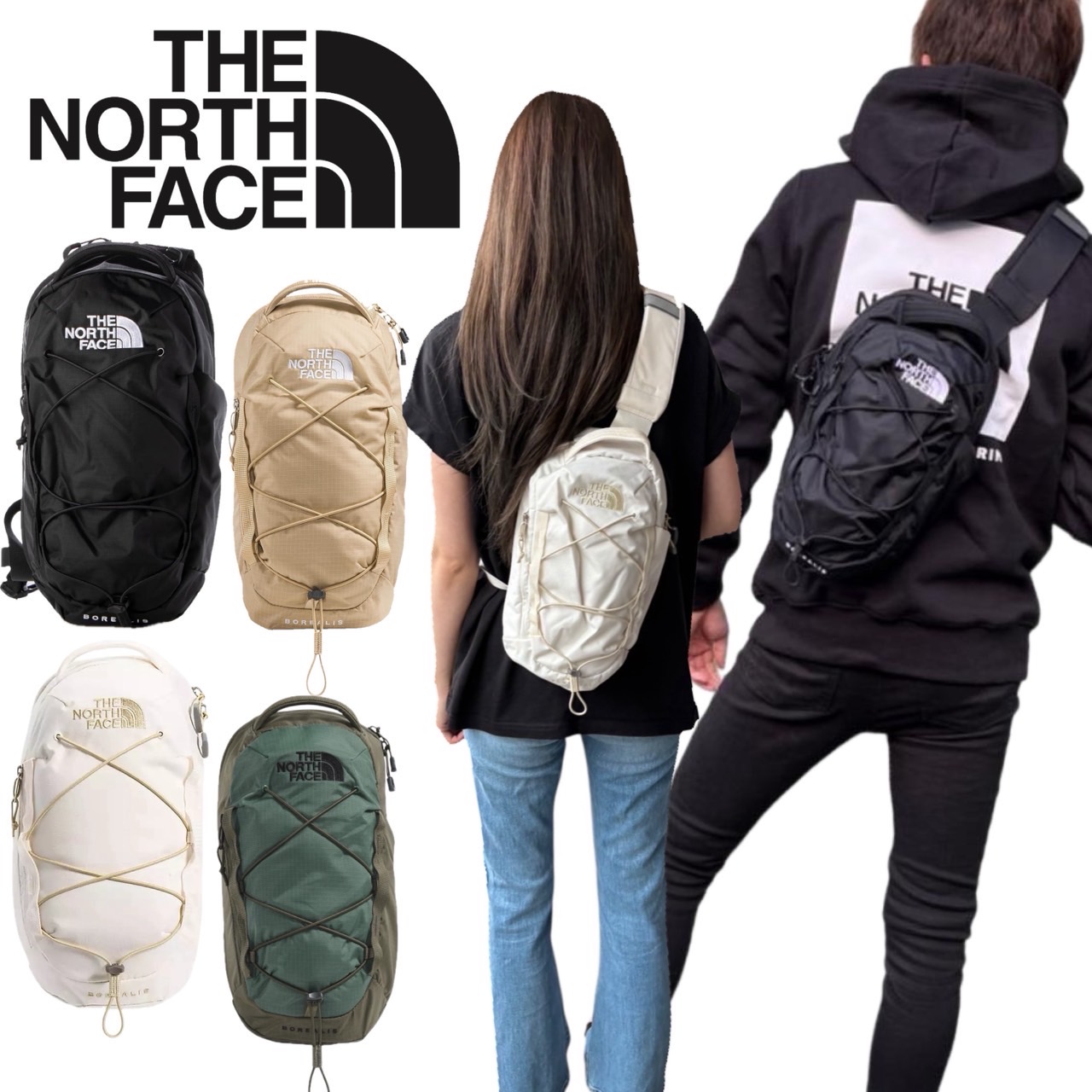 ザ 北の方人間の顔 The North Face 鞄 ショルダーバッグ 上半身御徒面子 黒いこと NF0A52UP メンズ レディース THE NORTH FACE BOREALIS SLING