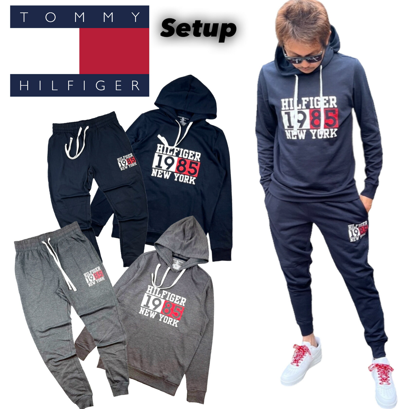 【トミーフィルフィガー】セットアップ　ウェア 楽天市場】トミーヒルフィガー TOMMY HILFIGER セットアップ