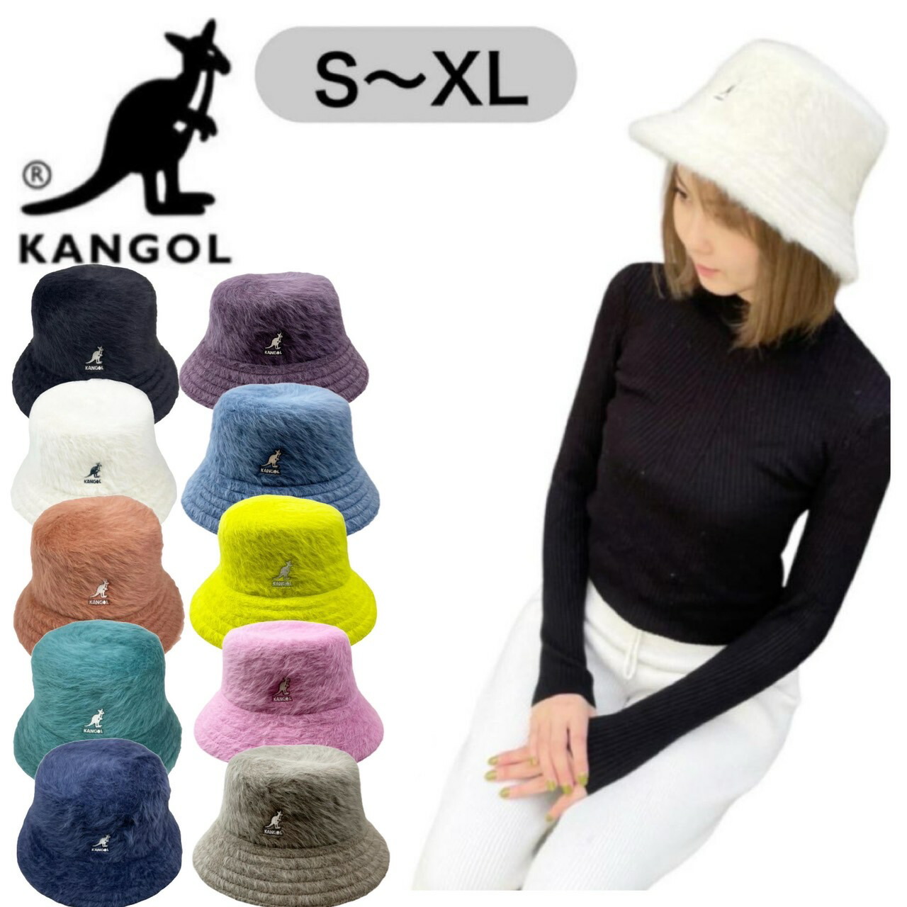 【美品】KANGOL カンゴール ファーゴラバケットハット L 黒 K3477 楽天市場】カンゴール 帽子 ファーゴラバケット バケットハット