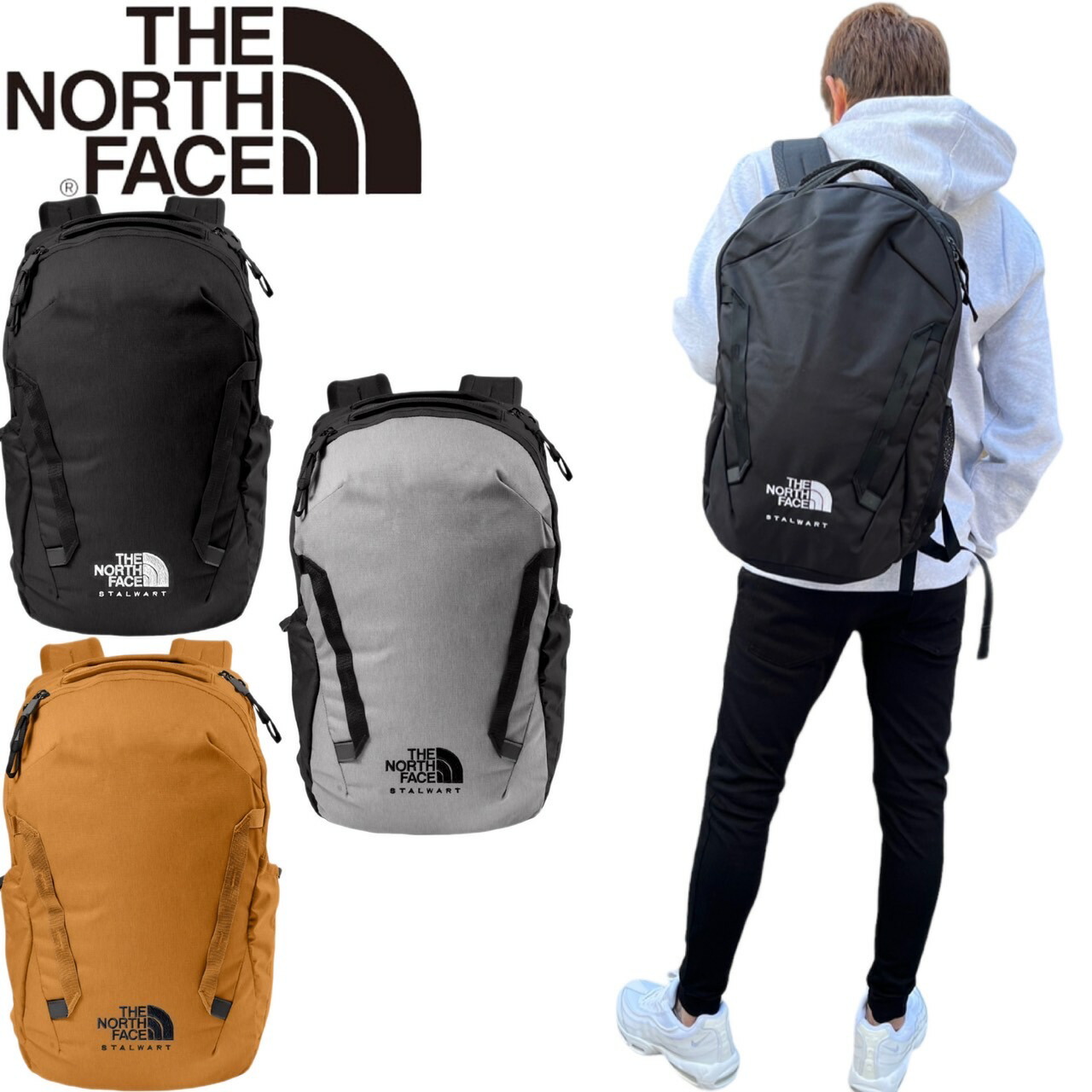 ザ ノースフェイス リュック カバン バックパック NF0A52S6 リュックサック 27L 通学 PC収納 メンズ レディース THE NORTH FACE STALWART BACKPACK|stylehat店
