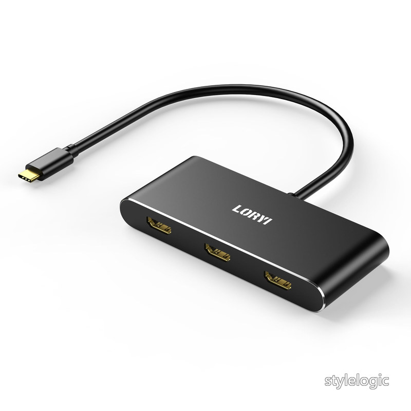 【送料無料】変換アダプター MST ハブ 3ポート シングル4K144Hz トリプル4K@60Hz DP Alt 1.4 スプリッター モニター hdmi 分配器 拡張モード対応 HDMI 拡張 Windowsのみ｜StyleLogic