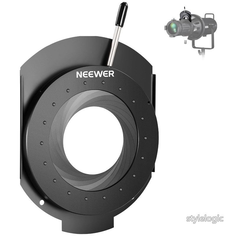 【送料無料】NEEWER 虹彩絞り スポットライト用 手動絞り 調整可能な虹彩絞り NEEWER LS-39スポットライトスヌート専用 5-60mm開口絞り 高温耐性 マンガン鋼製 光学絞り レンズアクセサリー CSS2｜StyleLogic 8,852円