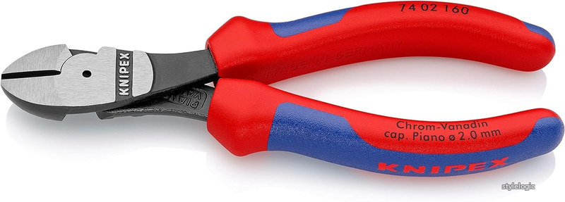 【送料無料】クニペックス KNIPEX 7402-160 強力型斜ニッパー(硬線用) (SB)｜StyleLogic