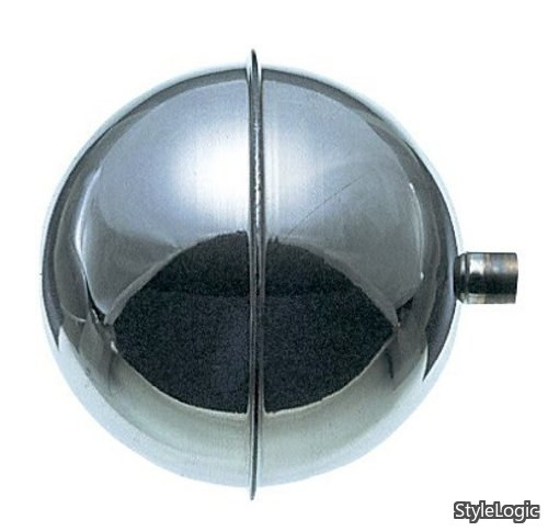 【貨物輸送無料】【室内用便器用どんぶり鉢水道栓 ステンレス鋼玉】 差しわたし150粍 V475-77-150