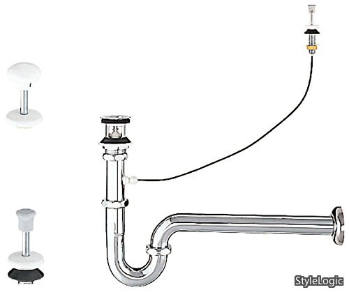 【貨物輸送無料】洗面器・室内用便器腕っこき仕掛ける金具 プッシュワンウェイ式水抜き金具(呼び径32粍) 床水抜きS落とし穴 LF-97SAL