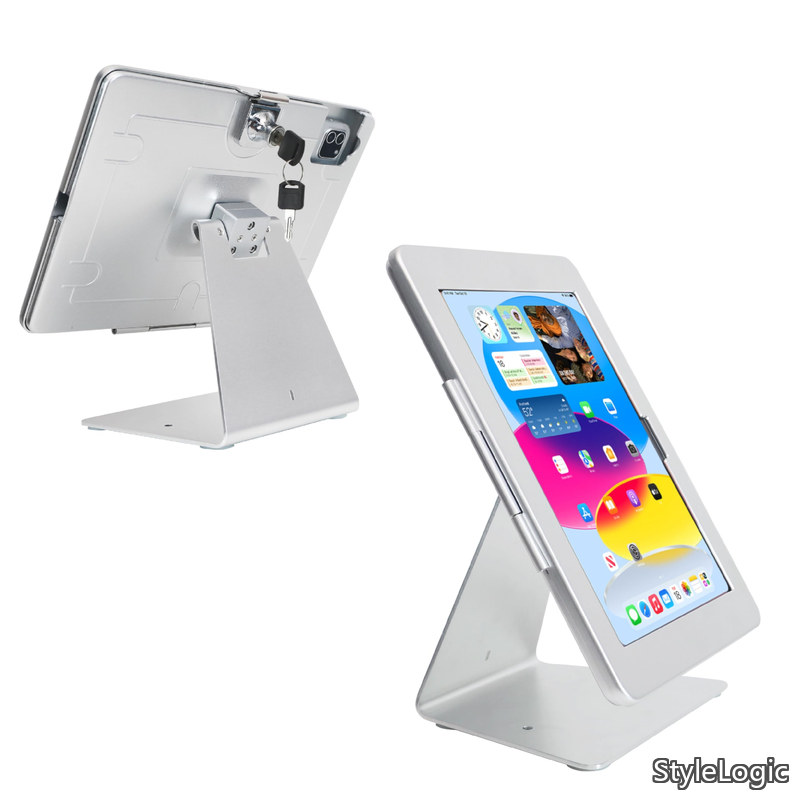 【貨物輸送無料】2025年 iPad 11in (A16) 第11時人 / 2022 iPad 10.9in 第10時人用 鍵を掛ける\u0026足懸かり付き添い人 フリップ\u0026360°回転させる 気泡管水準器または垂直方向 金属元素 (しろがね色)